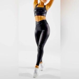 BuffBunny Viper Leggings In Black Dragon- Size M